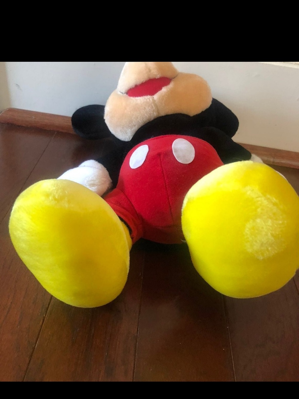 Vintage Disney Mickey Mouse Plush Sun-Star Japan 15" Stuffed Animal Classic Red - Picture 4 of 9